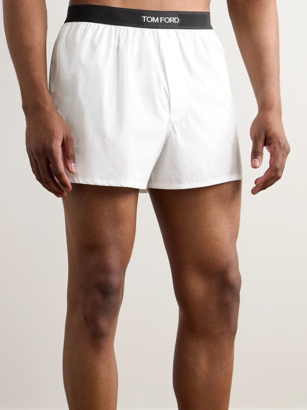 Stretch-Cotton Boxer Shorts - OU Stretch-Cotton Boxer Shorts - OU