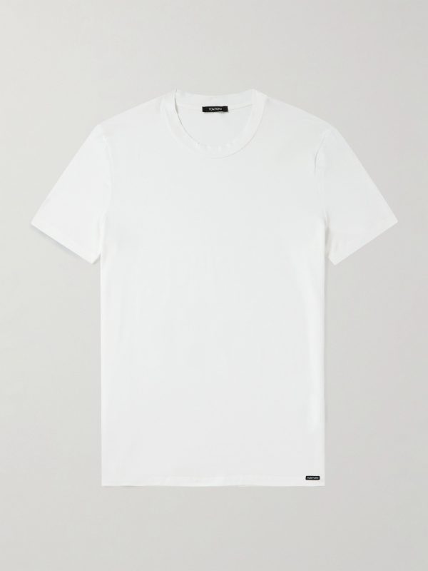 Slim-Fit Stretch Cotton and Modal-Blend T-Shirt