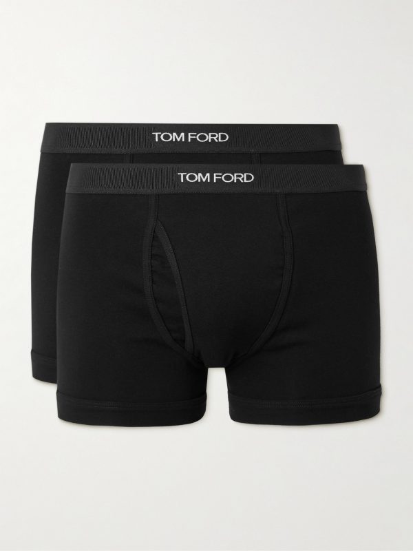 Two-Pack Stretch-Cotton Jersey Boxer Briefs Two-Pack Stretch-Cotton Jersey Boxer Briefs
