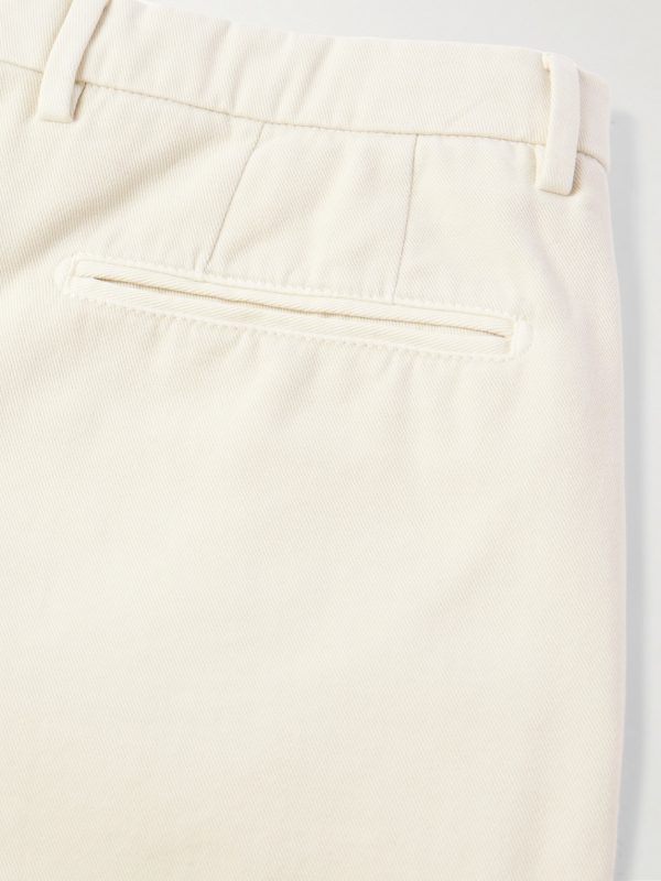 Tapered Cotton-Blend Twill Trousers - CU Tapered Cotton-Blend Twill Trousers - CU