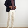 Tapered Cotton-Blend Twill Trousers - OU Tapered Cotton-Blend Twill Trousers - OU