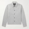 Padded Cashmere-Blend Flannel Blouson Jacket Padded Cashmere-Blend Flannel Blouson Jacket
