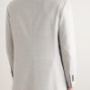 Double-Breasted Wool and Cashmere-Blend Blazer - BK