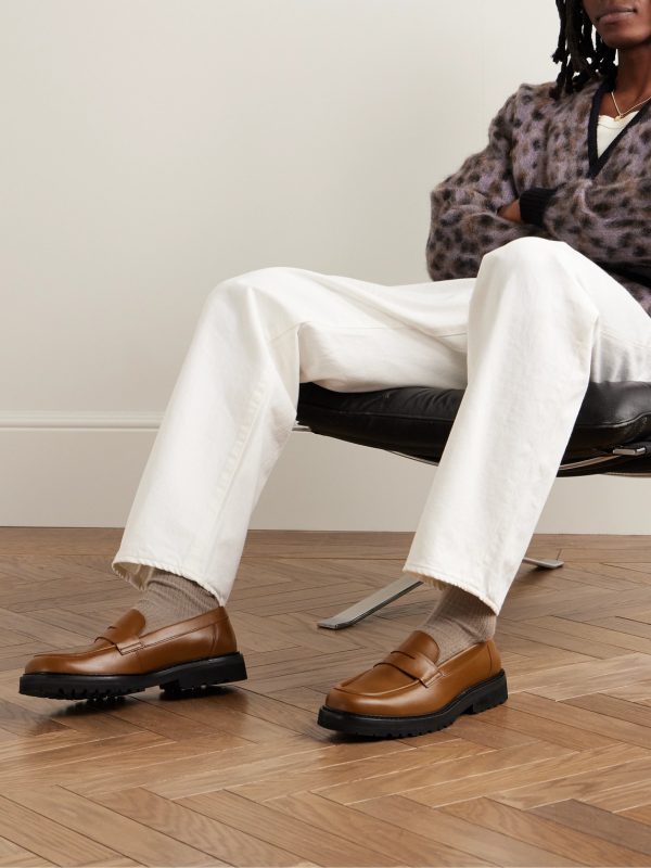 Richee Leather Penny Loafers - OU Richee Leather Penny Loafers - OU