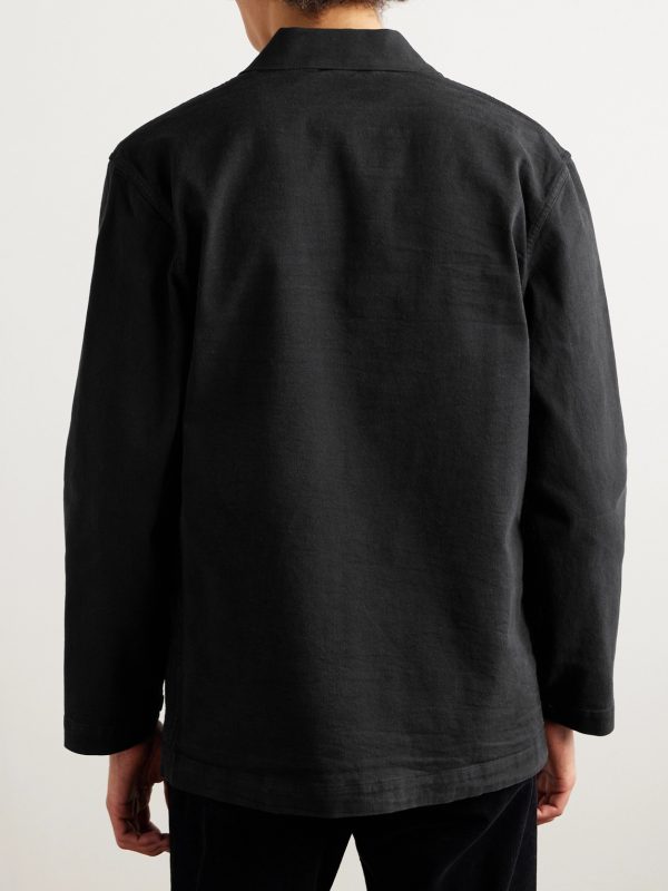 Virgin Wool-Blend Shirt Jacket - BK Virgin Wool-Blend Shirt Jacket - BK