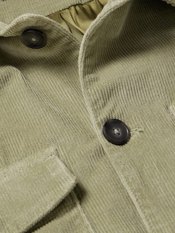 Aylan Convertible-Collar Cotton-Blend Corduroy Overshirt - CU