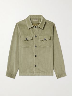 Aylan Convertible-Collar Cotton-Blend Corduroy Overshirt Aylan Convertible-Collar Cotton-Blend Corduroy Overshirt