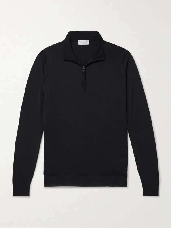 Slim-Fit Merino Wool Half-Zip Sweater Slim-Fit Merino Wool Half-Zip Sweater