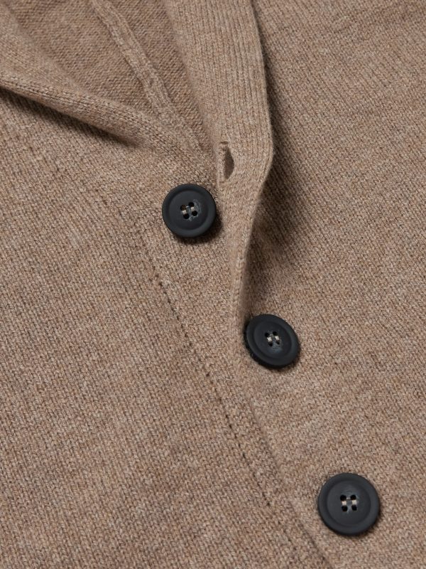 Rockford Shawl-Collar Recycled-Cashmere and Merino Wool-Blend Cardigan - CU