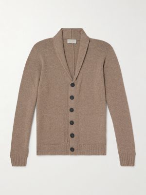 Rockford Shawl-Collar Recycled-Cashmere and Merino Wool-Blend Cardigan