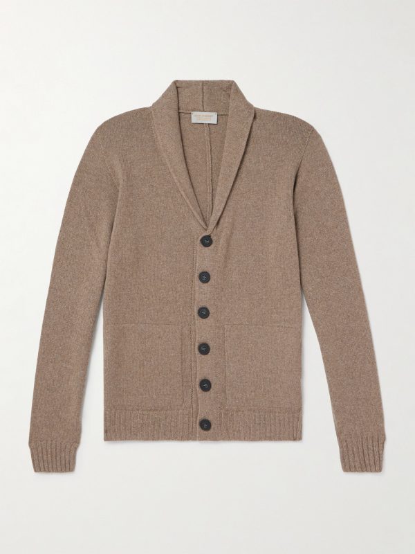 Rockford Shawl-Collar Recycled-Cashmere and Merino Wool-Blend Cardigan