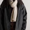 Wooton Cable-Knit Recycled-Cashmere and Merino Wool-Blend Scarf - OU Wooton Cable-Knit Recycled-Cashmere and Merino Wool-Blend Scarf - OU