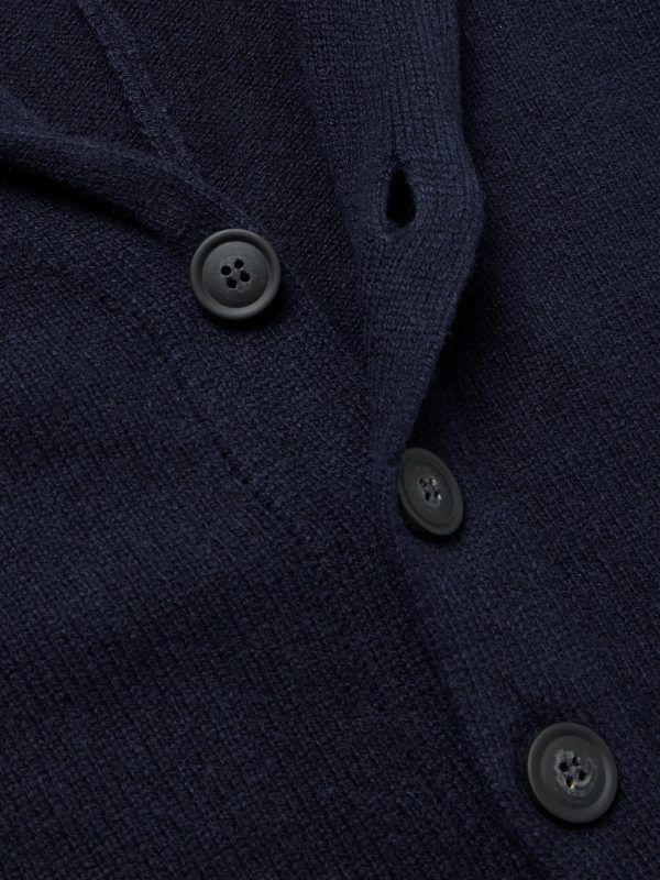 Rockford Shawl-Collar Recycled-Cashmere and Merino Wool-Blend Cardigan - CU