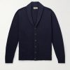 Rockford Shawl-Collar Recycled-Cashmere and Merino Wool-Blend Cardigan