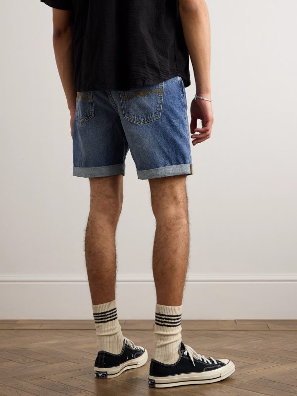 Josh Straight-Leg Denim Shorts - BK