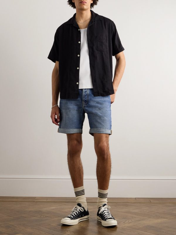 Josh Straight-Leg Denim Shorts - OU