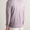 Garment-Dyed Merino Wool Polo Shirt - BK