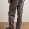 Straight-Leg Checked Twill Suit Trousers - BK Straight-Leg Checked Twill Suit Trousers - BK