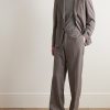 Straight-Leg Checked Twill Suit Trousers - OU Straight-Leg Checked Twill Suit Trousers - OU