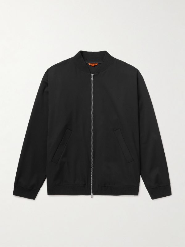 Stretch Virgin Wool-Gabardine Bomber Jacket