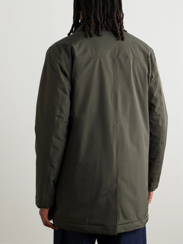 Blake 8240 Coated-Twill Trench Coat - BK