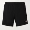 Straight-Leg Logo-Print 7" Aloe Stretch-Jersey Shorts