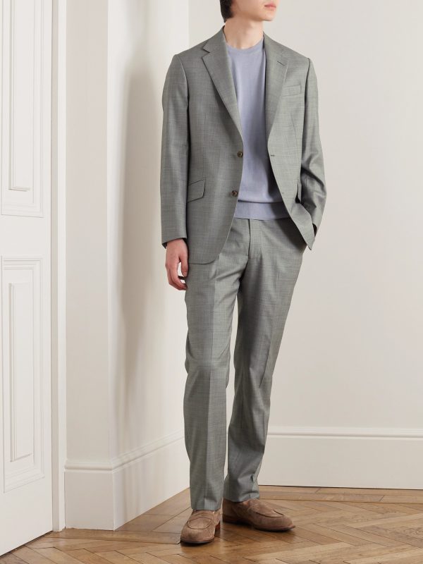 Straight-Leg Wool Suit Trousers - OU Straight-Leg Wool Suit Trousers - OU