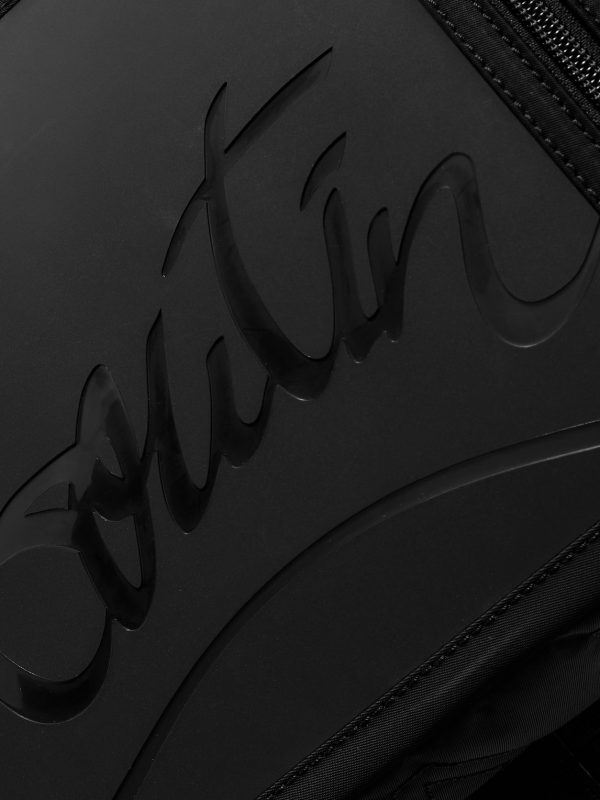 Loubideal Leather-Trimmed Shell and Logo-Debossed Rubber Backpack - CU