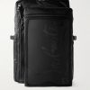 Loubideal Leather-Trimmed Shell and Logo-Debossed Rubber Backpack