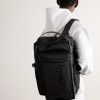Loubideal Leather-Trimmed Shell and Logo-Debossed Rubber Backpack - OU