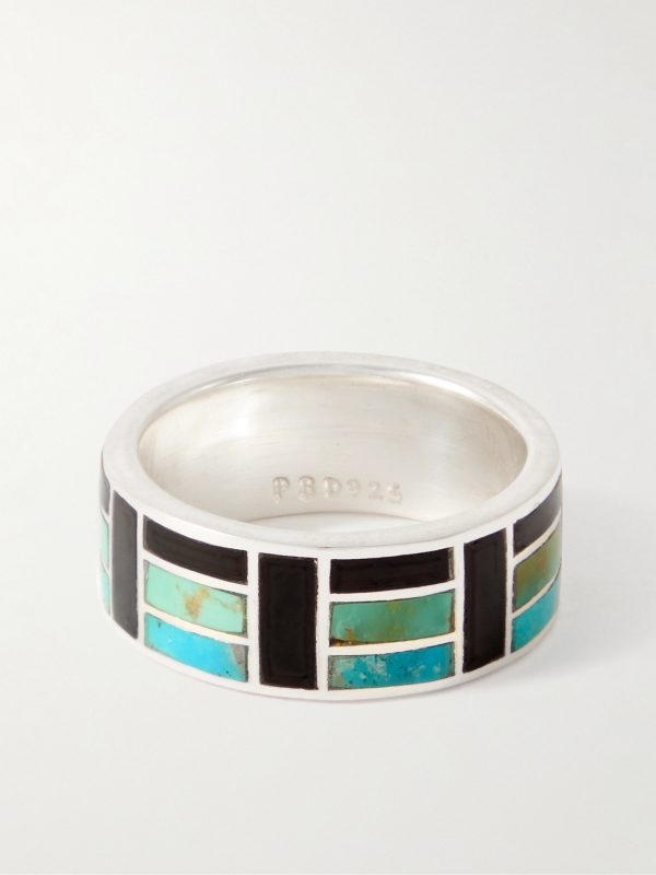 Gio Silver, Turquoise and Onyx Ring Gio Silver, Turquoise and Onyx Ring