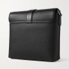 1893 Harness Flap Full-Grain Leather Messenger Bag - BK