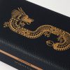 Eaton - Year of the Dragon Printed Full-Grain Leather Three-Piece Travel Watch Case - E2 Eaton - Year of the Dragon Printed Full-Grain Leather Three-Piece Travel Watch Case - E2