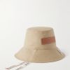 + Paula’s Ibiza Logo-Appliquèd Cotton-Canvas Bucket Hat + Paula’s Ibiza Logo-Appliquèd Cotton-Canvas Bucket Hat