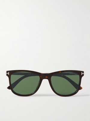 Sinatra D-Frame Tortoiseshell Acetate and Silver-Tone Sunglasses