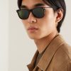 Sinatra D-Frame Tortoiseshell Acetate and Silver-Tone Sunglasses - OU Sinatra D-Frame Tortoiseshell Acetate and Silver-Tone Sunglasses - OU