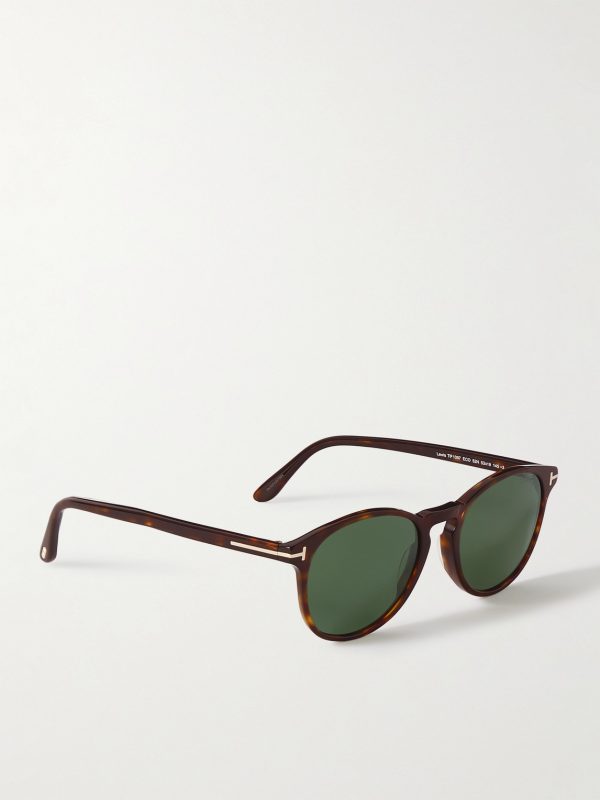 Lewis Round-Frame Tortoiseshell Acetate Sunglasses - FR
