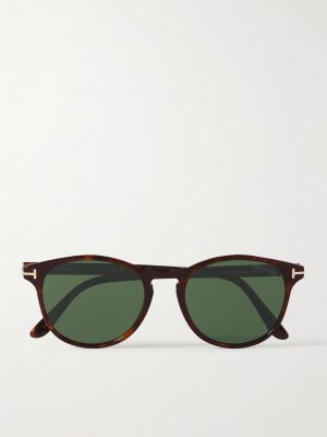 Lewis Round-Frame Tortoiseshell Acetate Sunglasses Lewis Round-Frame Tortoiseshell Acetate Sunglasses