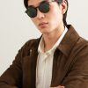Lewis Round-Frame Tortoiseshell Acetate Sunglasses - OU