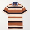 + Paula's Ibiza Striped Cotton and Linen-Blend Piqué Polo Shirt + Paula's Ibiza Striped Cotton and Linen-Blend Piqué Polo Shirt