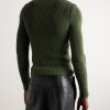 Cotton-Blend Bouclé Sweater - BK Cotton-Blend Bouclé Sweater - BK