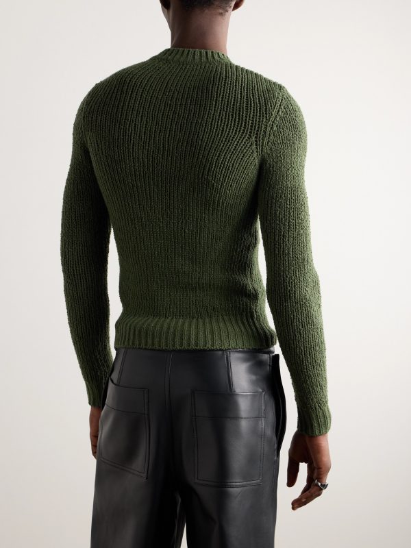 Cotton-Blend Bouclé Sweater - BK Cotton-Blend Bouclé Sweater - BK