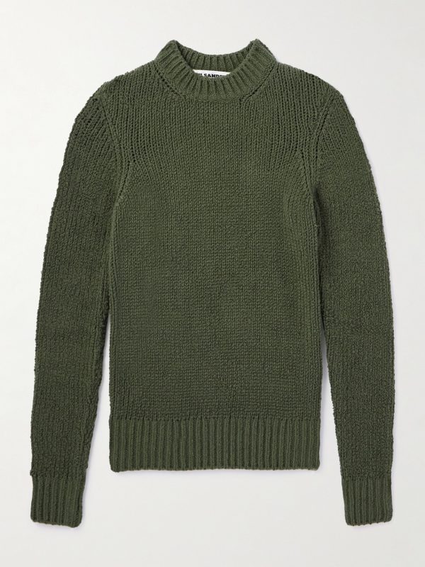 Cotton-Blend Bouclé Sweater Cotton-Blend Bouclé Sweater