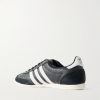 Japan Suede-Trimmed Tumbled-Leather Sneakers - BK Japan Suede-Trimmed Tumbled-Leather Sneakers - BK