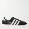 Japan Suede-Trimmed Tumbled-Leather Sneakers Japan Suede-Trimmed Tumbled-Leather Sneakers