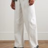 Japan Suede-Trimmed Tumbled-Leather Sneakers - OU Japan Suede-Trimmed Tumbled-Leather Sneakers - OU