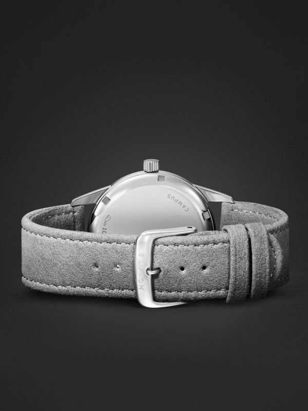 Club Campus Hand-Wound 38.5mm Stainless Steel and Suede Watch, Ref. No. 723 - E2 Club Campus Hand-Wound 38.5mm Stainless Steel and Suede Watch, Ref. No. 723 - E2
