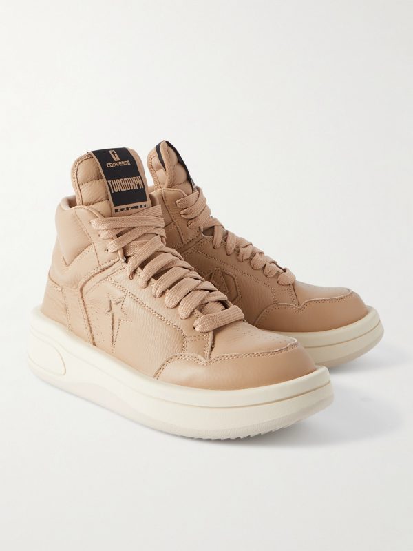 + Converse TURBOWPN Full-Grain Leather High-Top Sneakers - FR + Converse TURBOWPN Full-Grain Leather High-Top Sneakers - FR