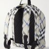 Checked Nylon-Twill Backpack - BK Checked Nylon-Twill Backpack - BK