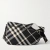 Large Shield Checked Jacquard Messenger Bag Large Shield Checked Jacquard Messenger Bag